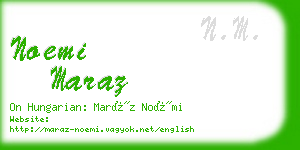 noemi maraz business card